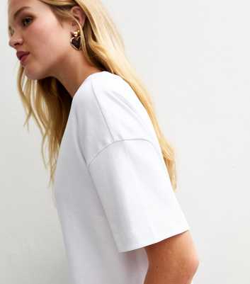 Premium White Heavyweight Cotton Boxy Fit T-Shirt