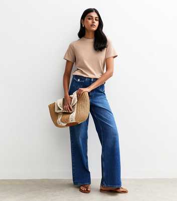 Light Brown Relaxed Jersey T-Shirt