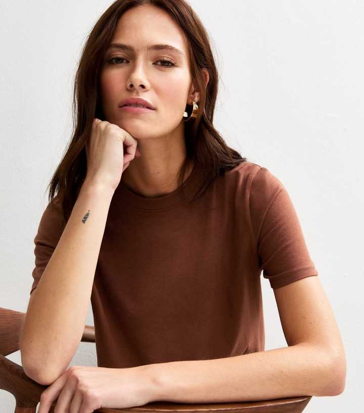 Burnt Orange Relaxed Jersey T-Shirt