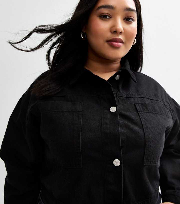 Urban Bliss Black Patch Pocket Cropped Jacket