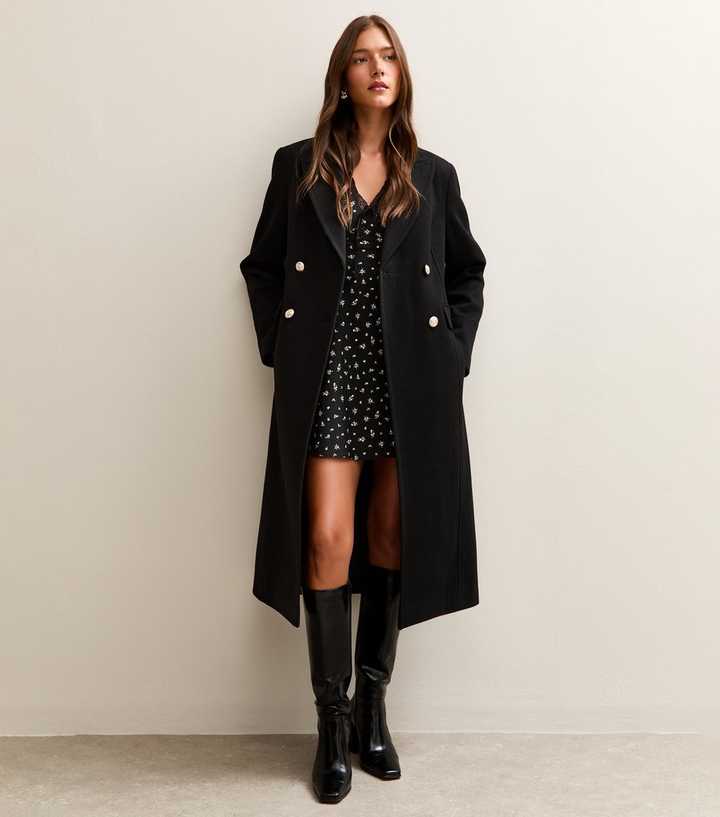 Black Double Breasted Coat