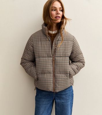 quui houndstooth over jacket【brown】 quui houndstooth over jacket【brown】 quui houndstooth over jacket