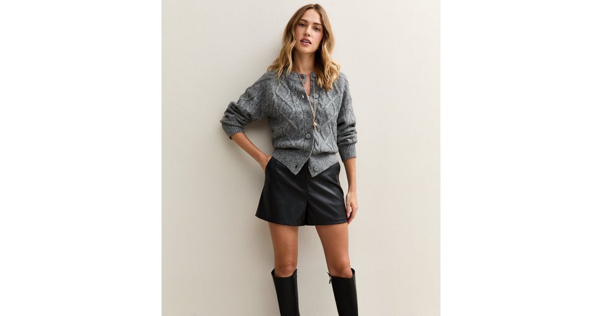 Genuine Leather Shorts Black main image 1