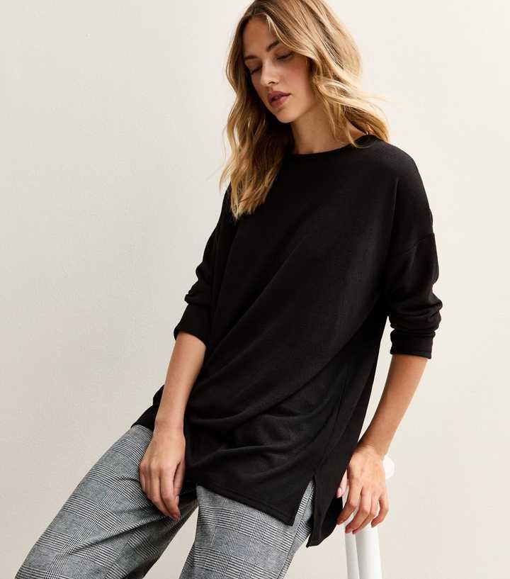 Black Soft Touch Long Sleeve Top