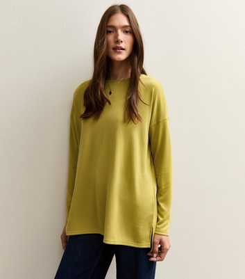 Mid Green Soft Touch Long Sleeve Top