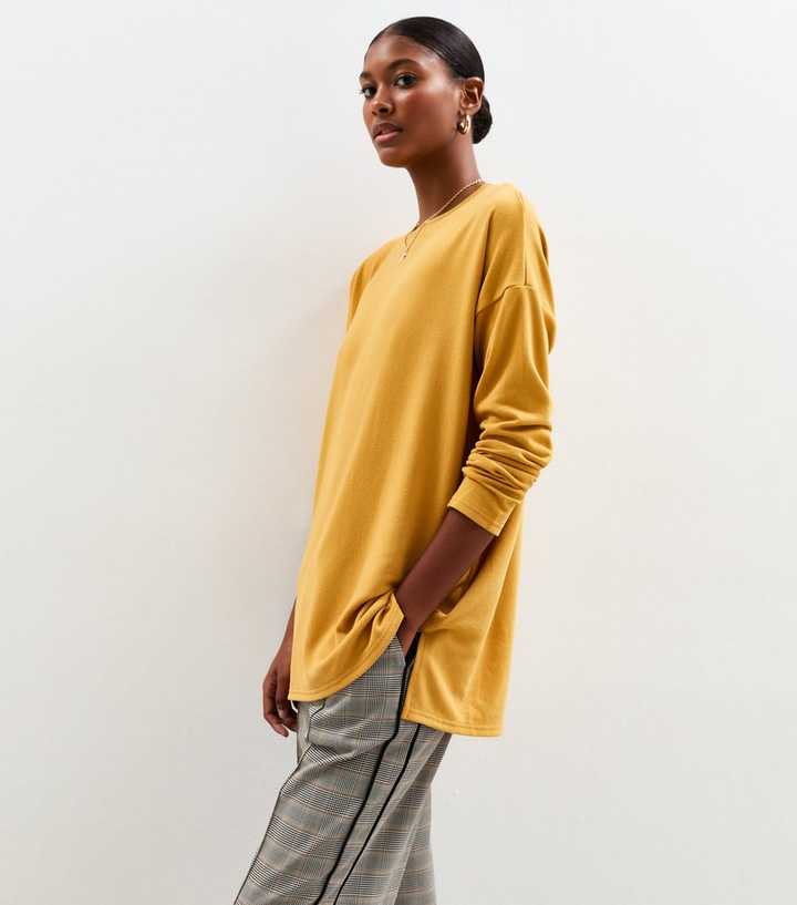 Dark Yellow Soft Touch Long Sleeve Top
