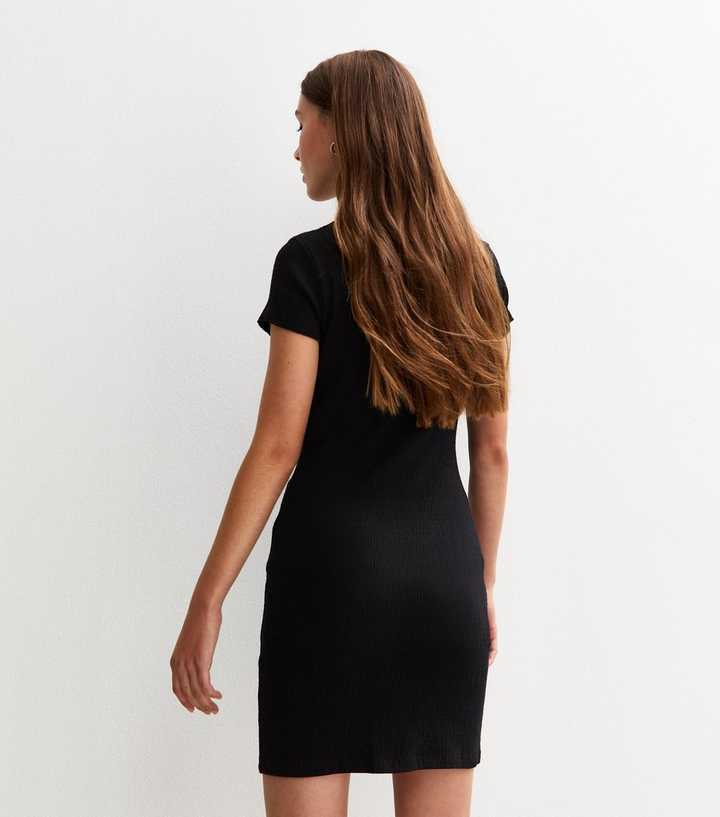 princess polly baby blue dress Soft Cotton Rib Contouring Black Bodycon Dress – Jolene