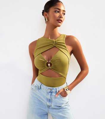 Light Khaki Cut Out O Ring Body