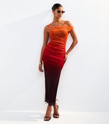 newlook orange dress Rust orange wrap dress from new look size 8