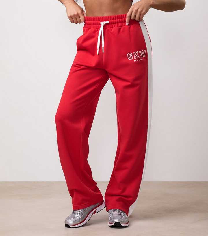 Gym King Red GKW Tracksuit Bottoms