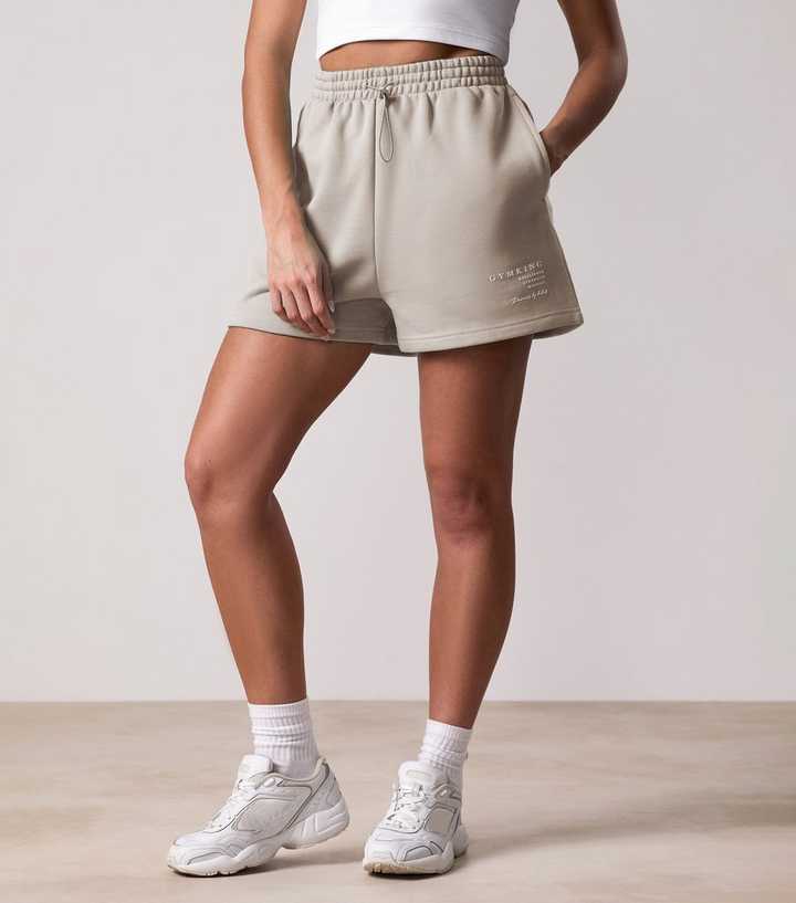 Gym King Define Stone Raised Logo Shorts