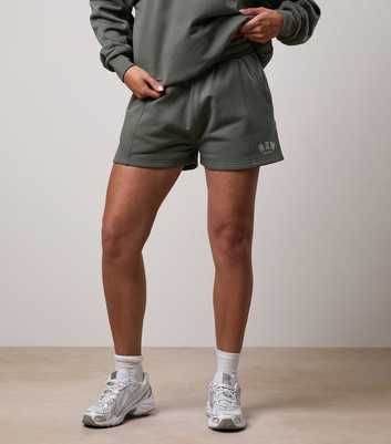 Gym King Light Khaki Logo Embroidered 