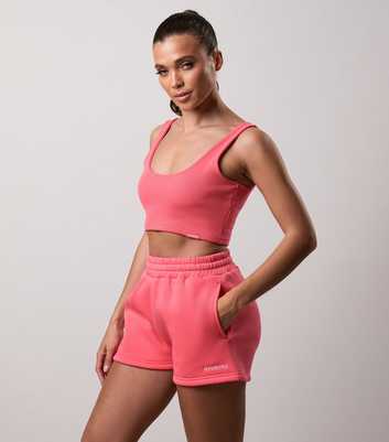 Gym King Coral 365 Ribbed Scoop Neck Sports Bra