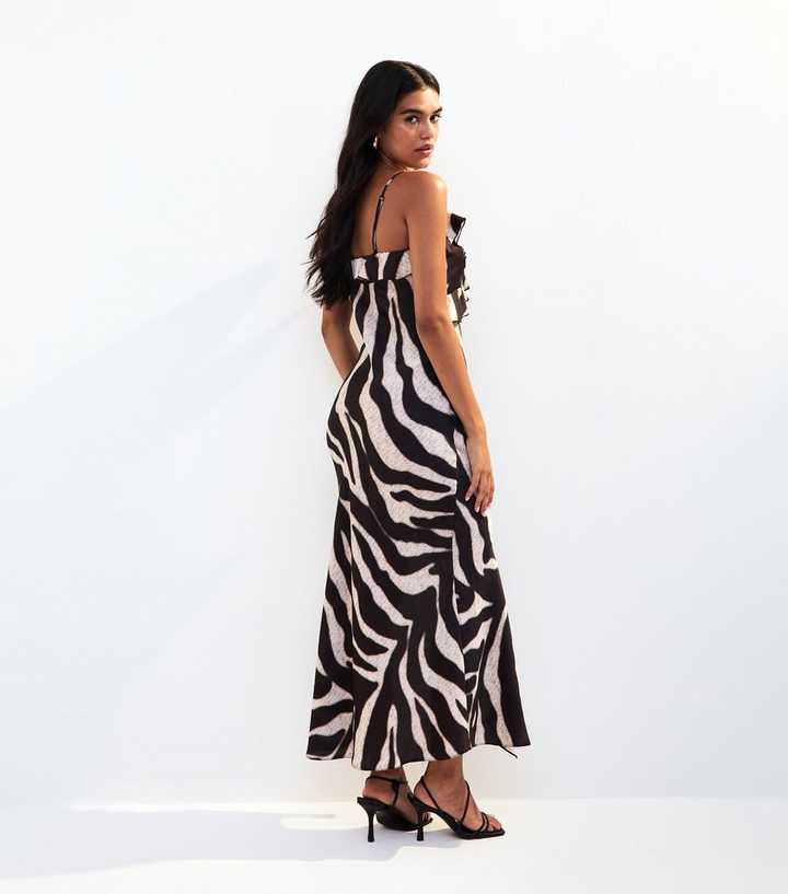 sachin and babi light blue dress Multicolour Zebra Print Wrap Dress | WHISTLES
