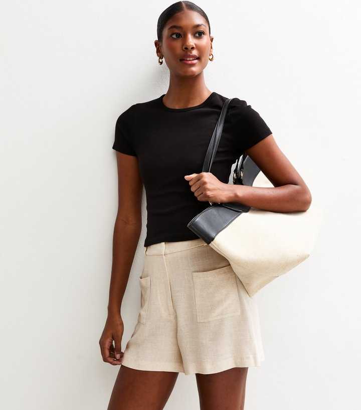 Stone Bermuda Patch Pocket Shorts