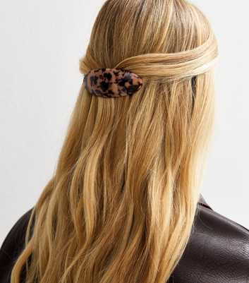 Brown Tortoiseshell Print Hair Slide