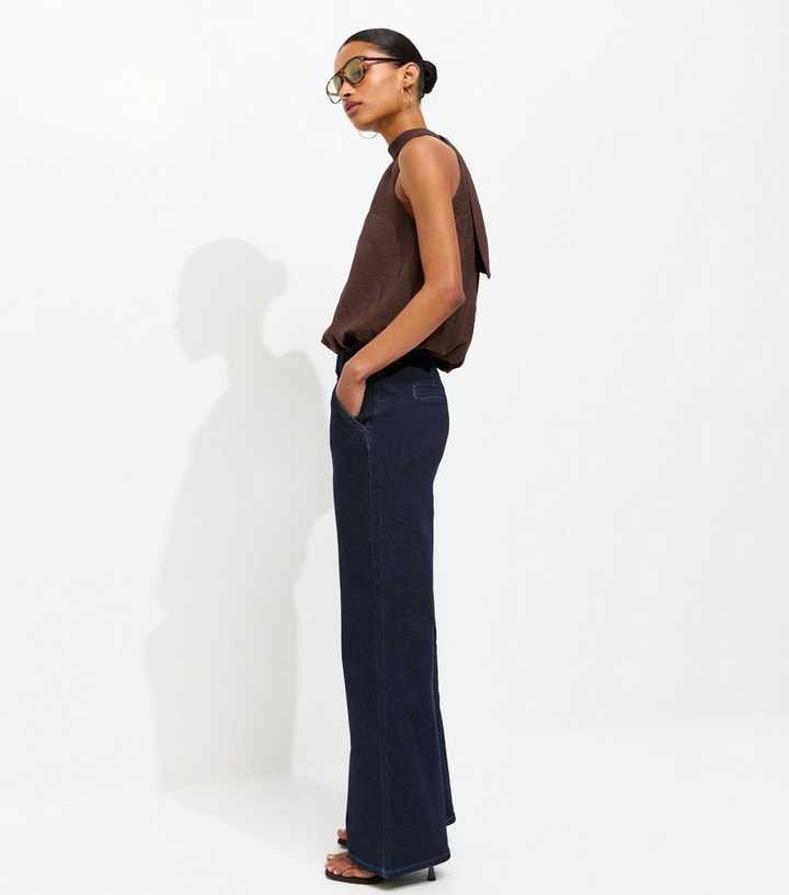 Navy Seam From Wide Leg Jeans