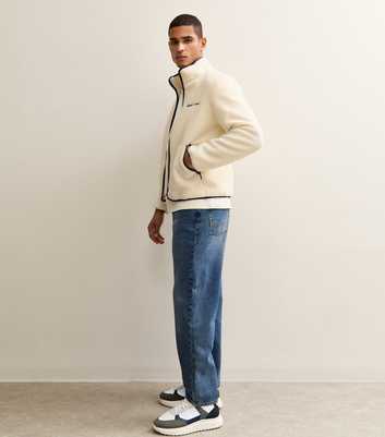 Jack & Jones Cream Oversized Teddy Jacket
