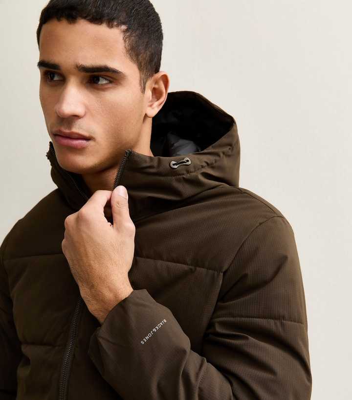 Jack & Jones Dark Brown Regular Puffer Jacket