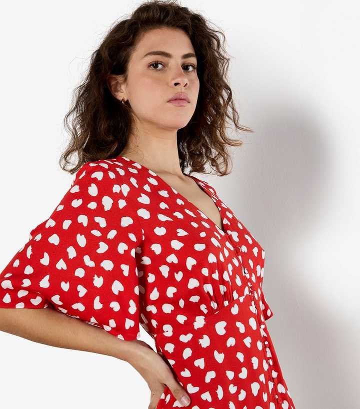 Petio ARFashion Heart Dot Vest Harness [S] Red (Japan Import