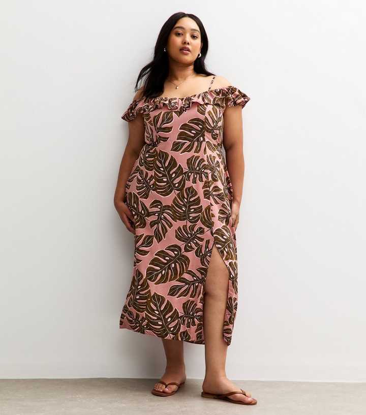 brown leaf dress Lacy Maternity Dress (Red/Black) L / Red main image 0