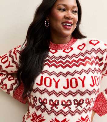 Curves Red Joy Zig Zag Pattern Jumper