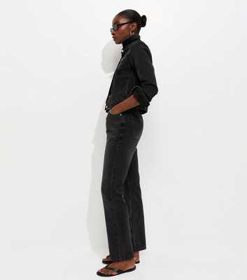 Black Anica Straight Jeans