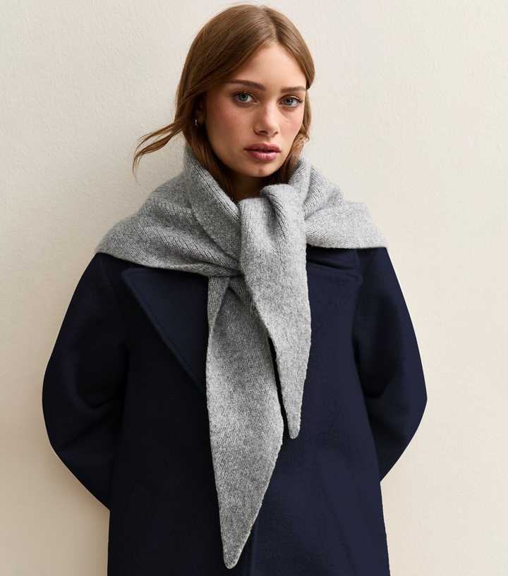 Grey Knit Shawl