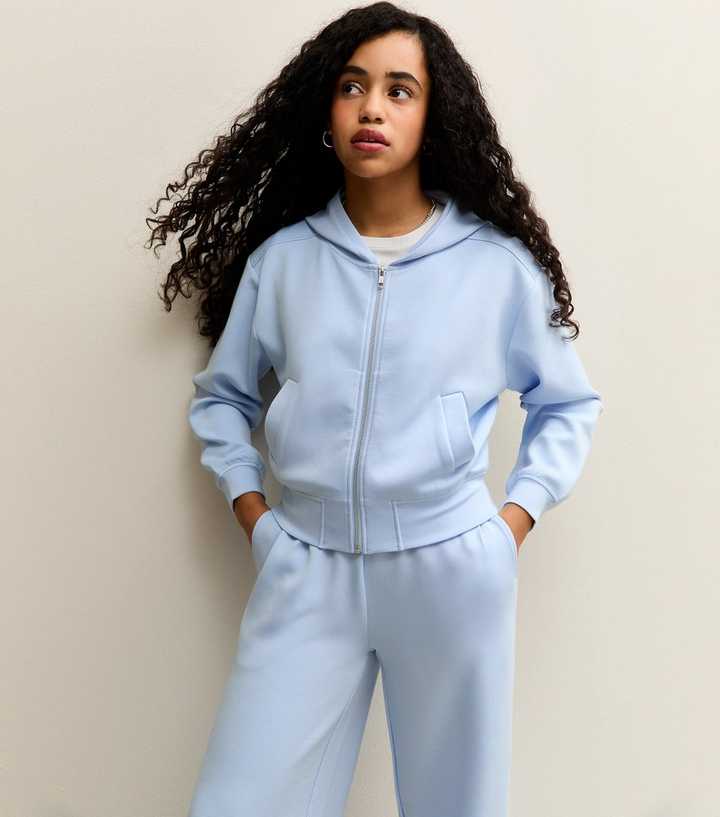 Ensemble Sweat Et Pantalon Fille 14-16 Ans - Bleu, Confortable, Lounge, Neuf