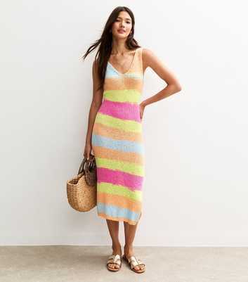 Sunshine Soul Multicolour Graduated Knitted Midi Dress