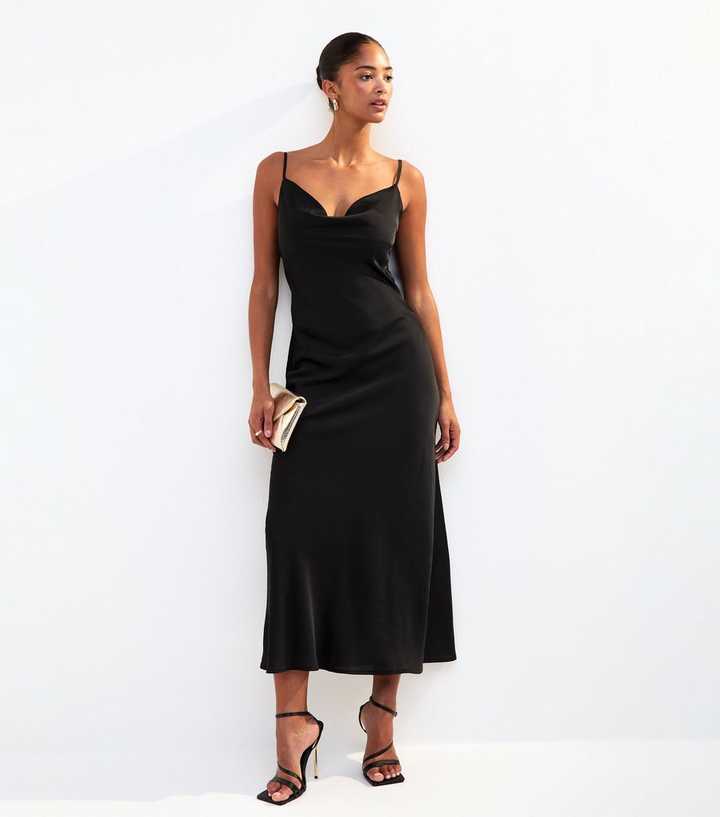 asymmetrical maxi dress Anaya Ruched Color:Black Bandage Dresses Birthday Girl Blue Mini