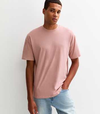 Pink Oversized Crew Neck T-Shirt