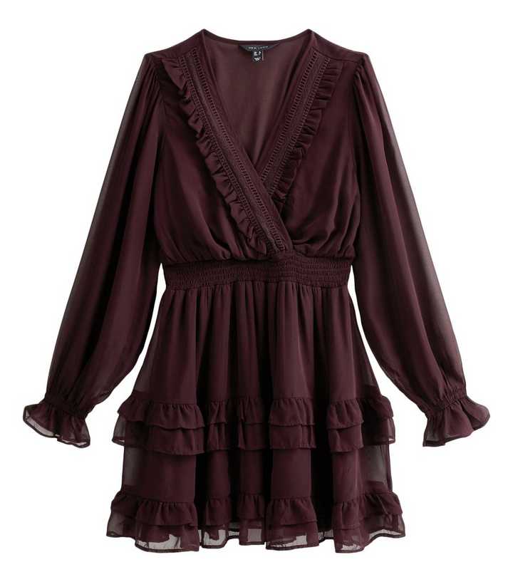 long silk burgundy dress Leila Burgundy Sweetheart Maxi Dress With Scarf – Club L London main image 0