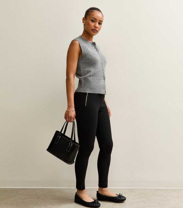 Petite Black Slim Leg Trouser