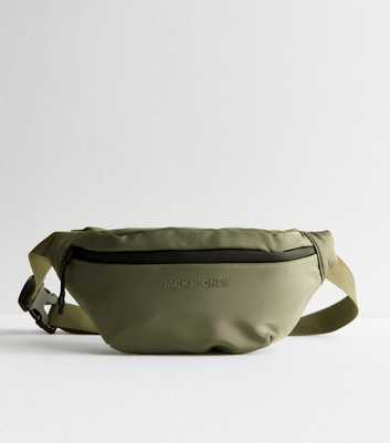 Jack & Jones Khaki Raised Logo Bumbag