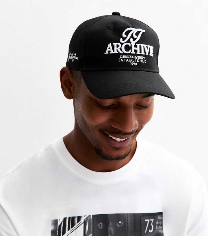Jack & Jones Black Archive Embroidery Baseball Cap