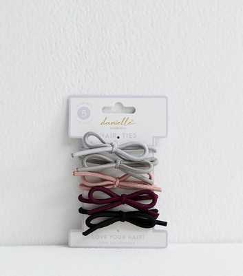 Danielle Creations Multi Coloured Bow Hair Ties