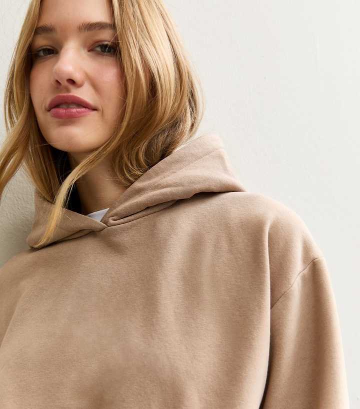 Mink Relaxed Drop Shoulder Hoodie