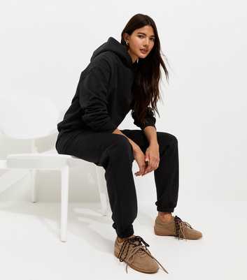 Black Cuffed Ankle Joggers