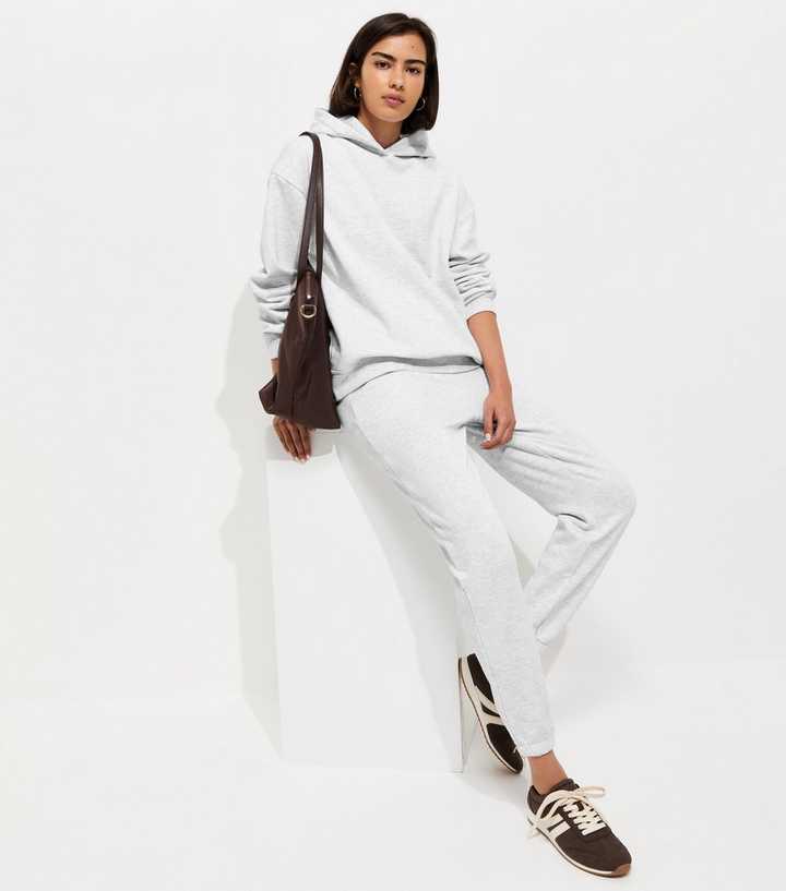 Grey Cuffed Ankle Joggers