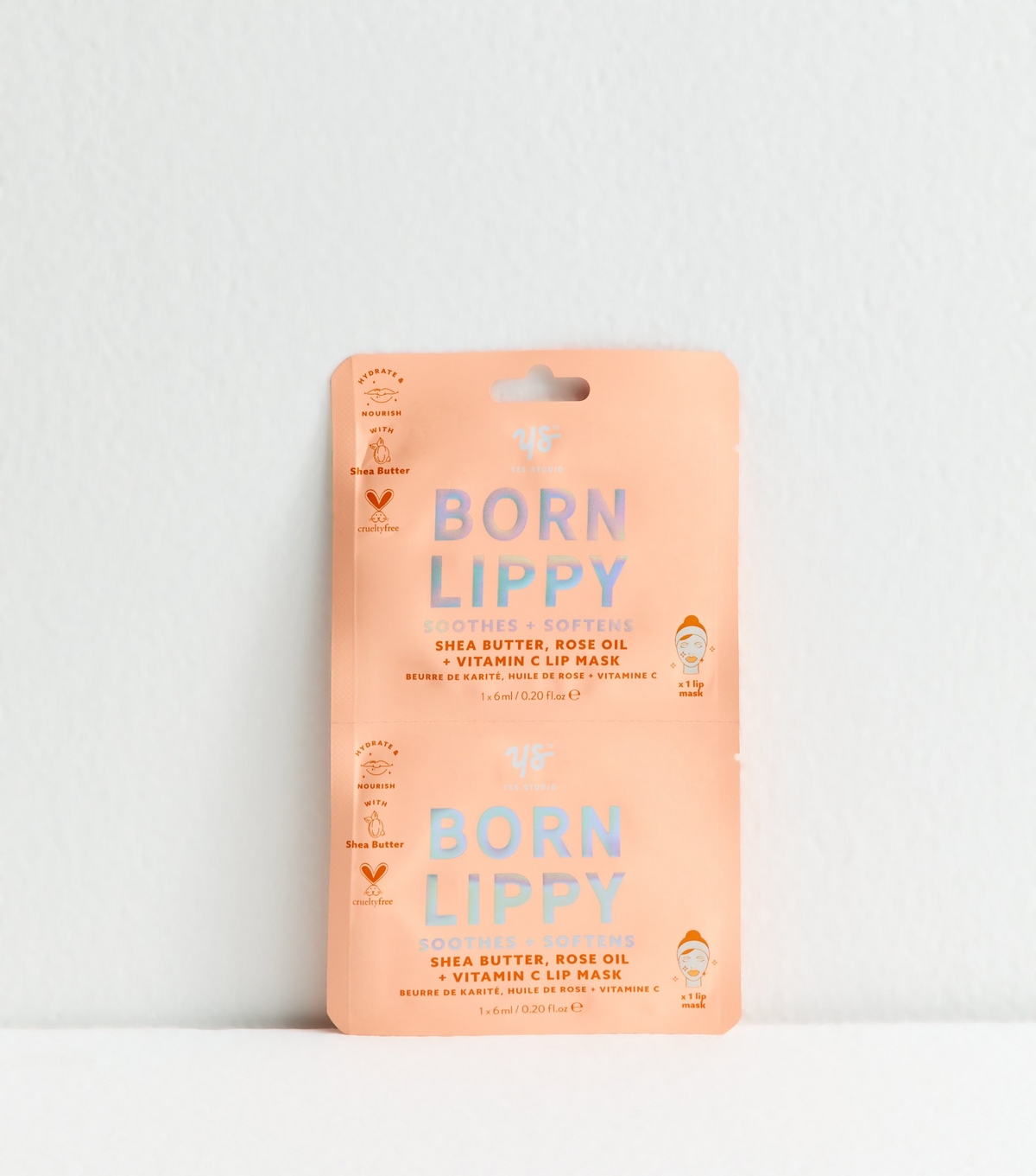 Yes Studio Pack of 2 Orange Born Lippy Lip Masks New Look