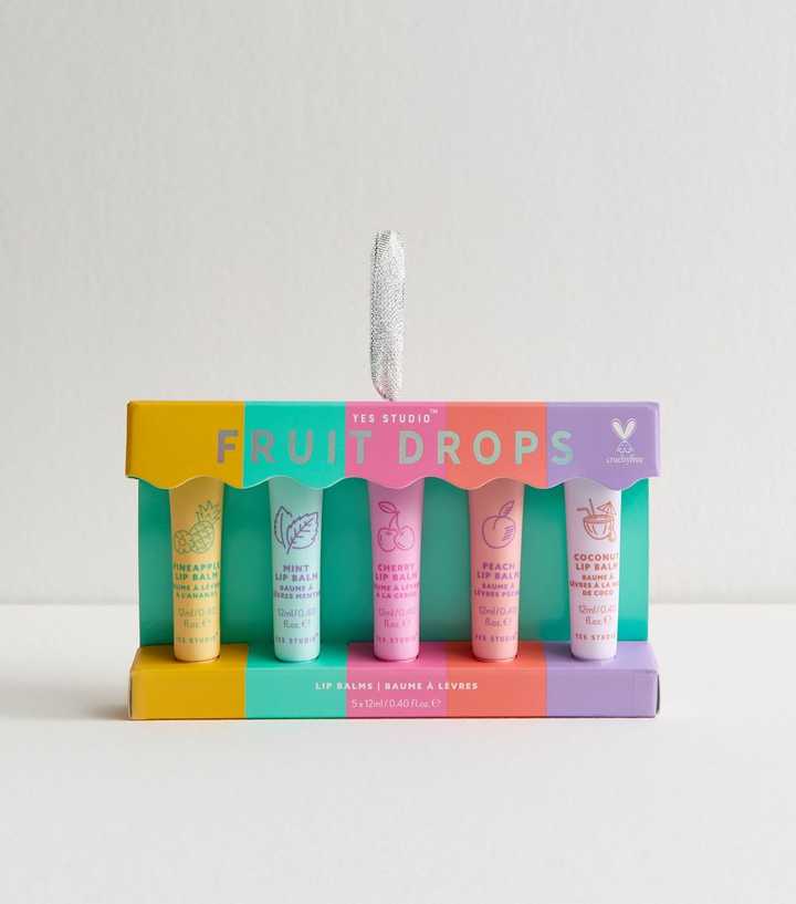 Yes Studio Pack of 5 Multicolour Fruit Drops Lip Balms