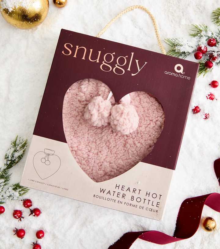 Pink Heart Shaped Hot Water Bottle