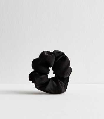 Black Satin Scrunchie