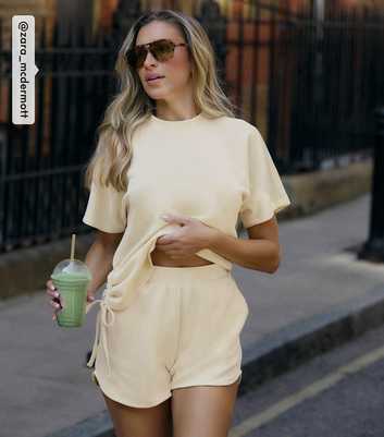Rise by Zara McDermott Yellow Scuba Shorts
