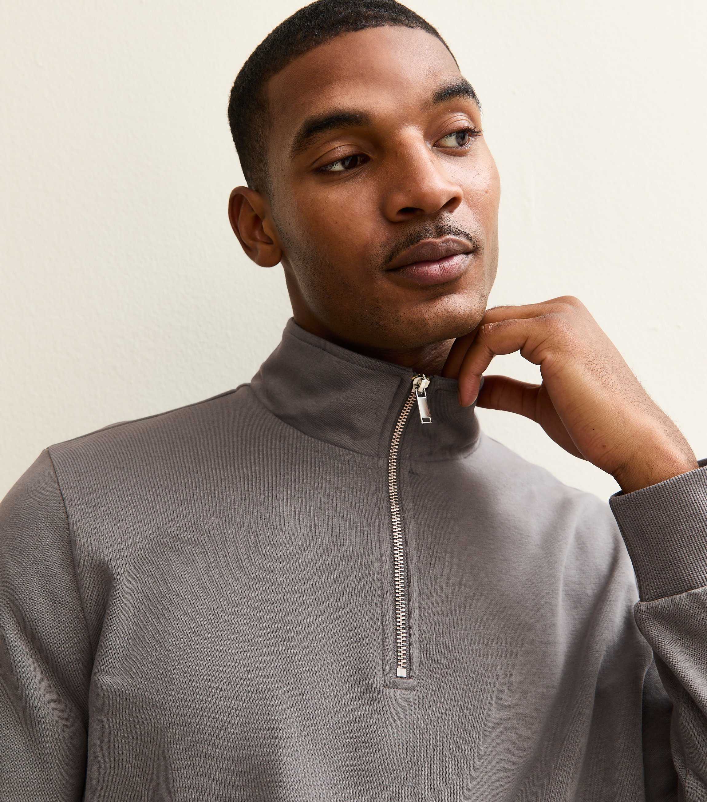 Haggar Men's Classic-Fit Quarter-Zip Sweater – Solid, Stitched Yoke, 4 Colors, Acrylic