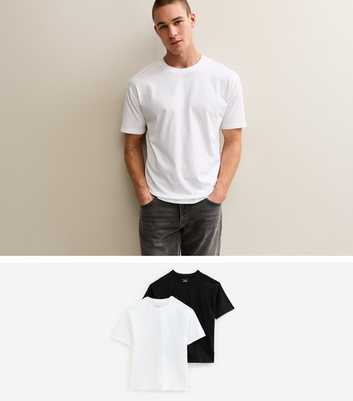 Black and White Pack of 2 Oversized T-Shirts