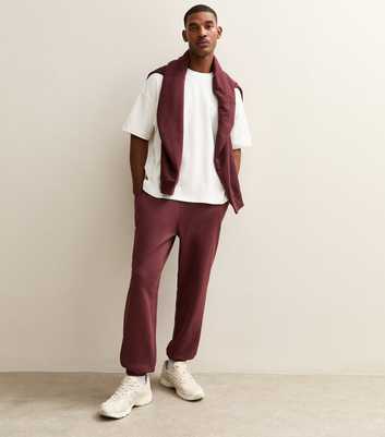 Mid Brown Oversized Cuffed Ankle Joggers