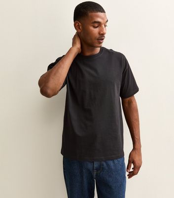 Black Oversized Short Sleeve T-Shirt | New Look