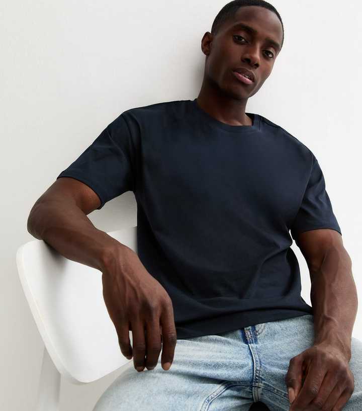 Navy Oversized Short Sleeve T-Shirt